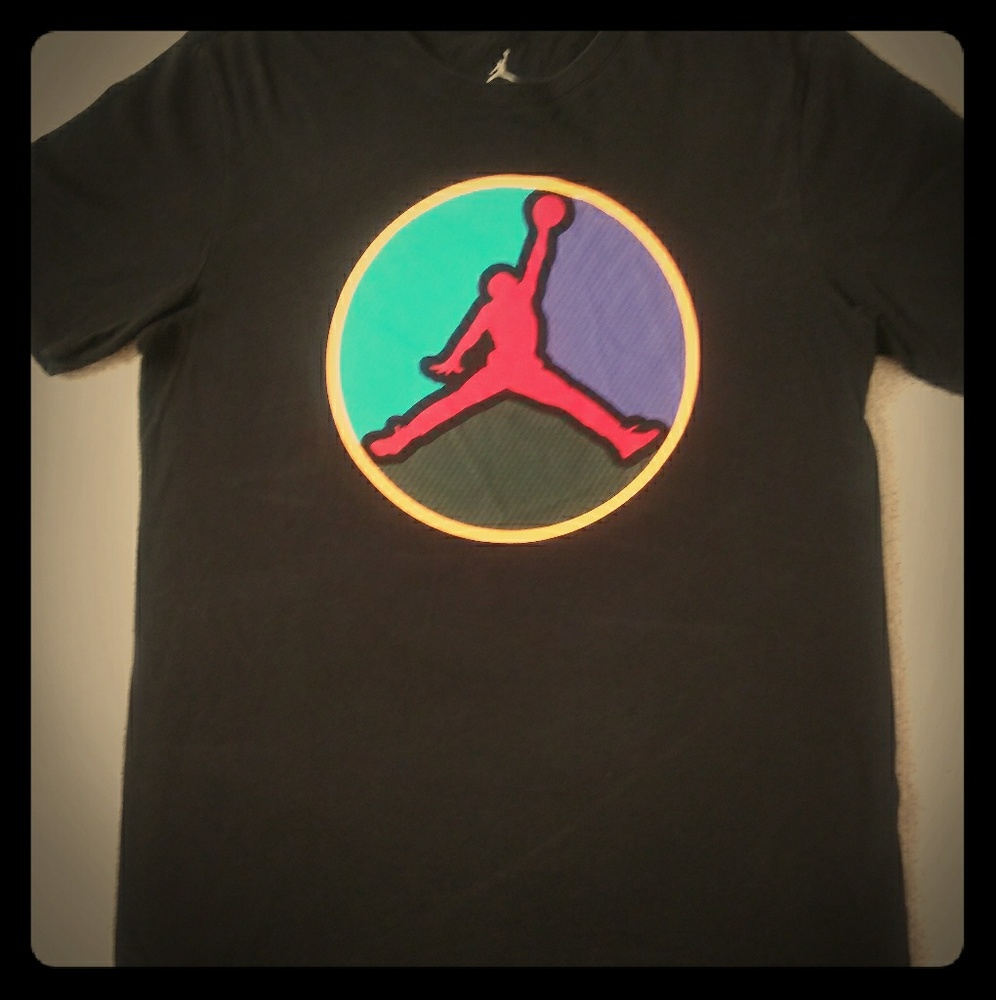 2015 Jordan 8 Aqua Retro Tshirt Med